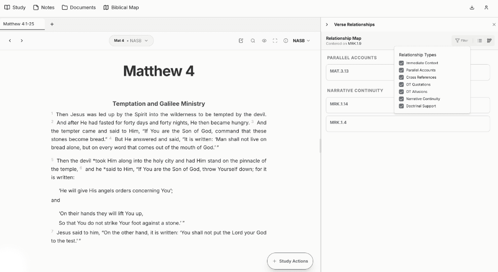 Relationship Types Multi-Select Menu